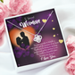 To My Girlfriend Rare Jewel Infinity Knot Necklace Message Card-Express Your Love Gifts