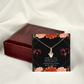 To My Girlfriend Really Love You English Alluring Ribbon Necklace Message Card-Express Your Love Gifts