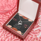 To My Girlfriend Really Love You English Forever Necklace w Message Card-Express Your Love Gifts