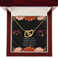 To My Girlfriend Really Love You English Inseparable Necklace-Express Your Love Gifts