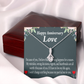 To My Girlfriend Reason For Everything Alluring Ribbon Necklace Message Card-Express Your Love Gifts