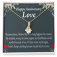 To My Girlfriend Reason For Everything Alluring Ribbon Necklace Message Card-Express Your Love Gifts