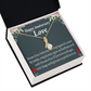 To My Girlfriend Reason For Everything Alluring Ribbon Necklace Message Card-Express Your Love Gifts