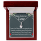 To My Girlfriend Reason For Everything Alluring Ribbon Necklace Message Card-Express Your Love Gifts