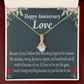 To My Girlfriend Reason For Everything Alluring Ribbon Necklace Message Card-Express Your Love Gifts