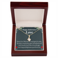 To My Girlfriend Reason For Everything Alluring Ribbon Necklace Message Card-Express Your Love Gifts