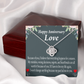 To My Girlfriend Reason For Everything Infinity Knot Necklace Message Card-Express Your Love Gifts