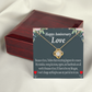 To My Girlfriend Reason For Everything Infinity Knot Necklace Message Card-Express Your Love Gifts