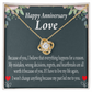 To My Girlfriend Reason For Everything Infinity Knot Necklace Message Card-Express Your Love Gifts