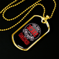 To My Girlfriend Redhead Girlfriend Necklace Stainless Steel or 18k Gold Dog Tag 24" Chain-Express Your Love Gifts