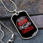 To My Girlfriend Redhead Girlfriend Necklace Stainless Steel or 18k Gold Dog Tag 24" Chain-Express Your Love Gifts