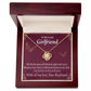 To My Girlfriend Right Next To You Is My Favorite Place Infinity Knot Necklace Message Card-Express Your Love Gifts