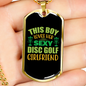 To My Girlfriend Sexy Disc Golf Girlfriend Necklace Stainless Steel or 18k Gold Dog Tag 24" Chain-Express Your Love Gifts