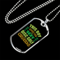 To My Girlfriend Sexy Disc Golf Girlfriend Necklace Stainless Steel or 18k Gold Dog Tag 24" Chain-Express Your Love Gifts