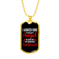 To My Girlfriend Smart Ass Girlfriend Necklace Stainless Steel or 18k Gold Dog Tag 24" Chain-Express Your Love Gifts