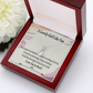 To My Girlfriend So Happy Alluring Ribbon Necklace Message Card-Express Your Love Gifts
