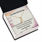 To My Girlfriend So Happy Alluring Ribbon Necklace Message Card-Express Your Love Gifts