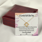 To My Girlfriend So Happy Infinity Knot Necklace Message Card-Express Your Love Gifts
