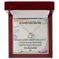 To My Girlfriend So Happy Infinity Knot Necklace Message Card-Express Your Love Gifts