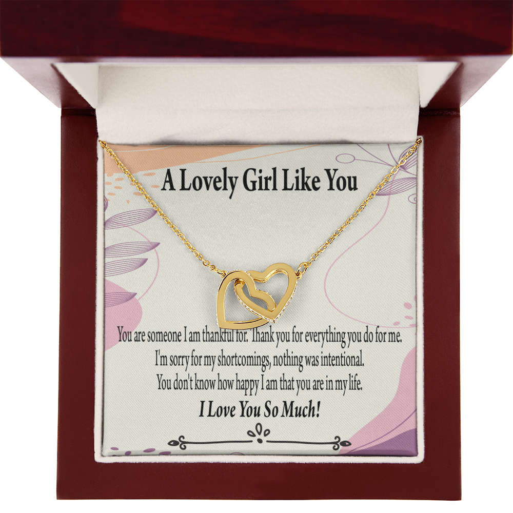 To My Girlfriend So Happy Inseparable Necklace-Express Your Love Gifts