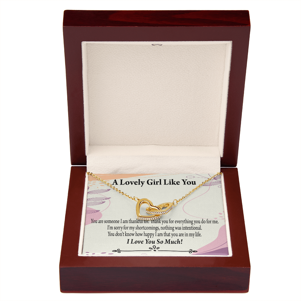 To My Girlfriend So Happy Inseparable Necklace-Express Your Love Gifts