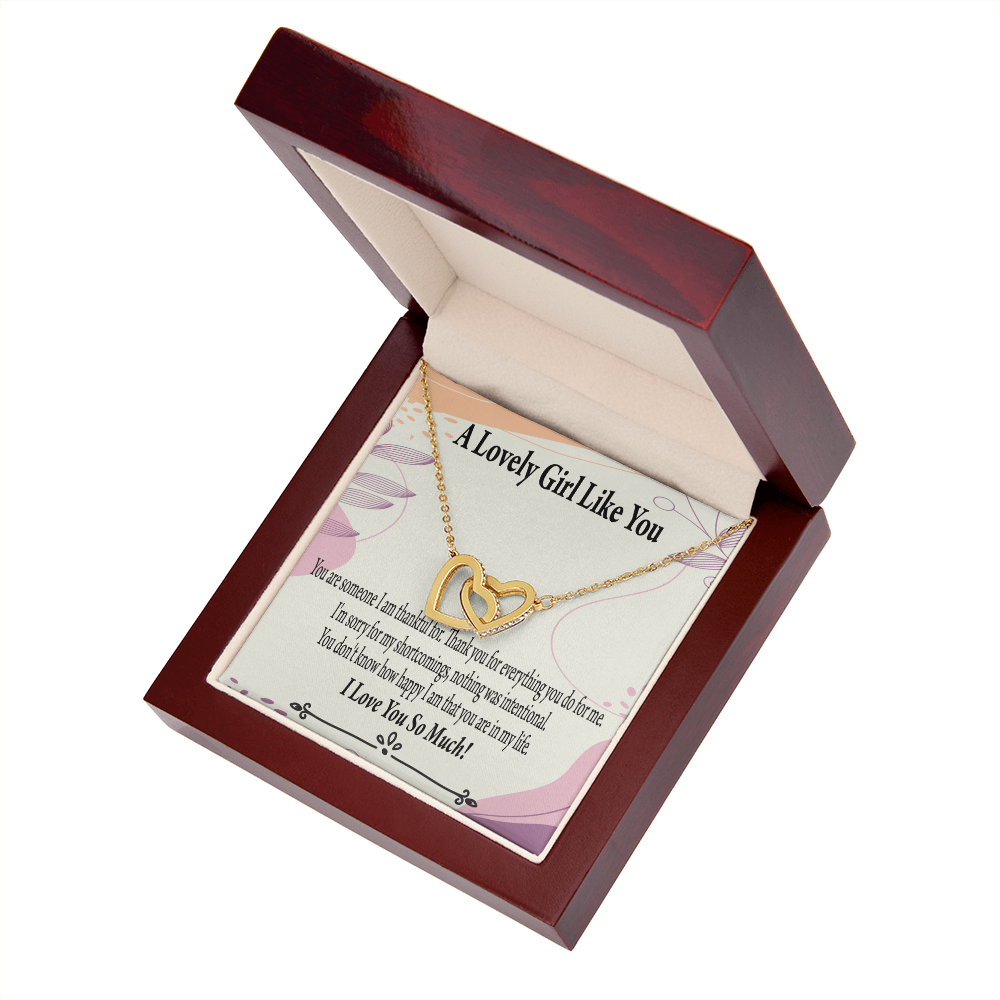 To My Girlfriend So Happy Inseparable Necklace-Express Your Love Gifts