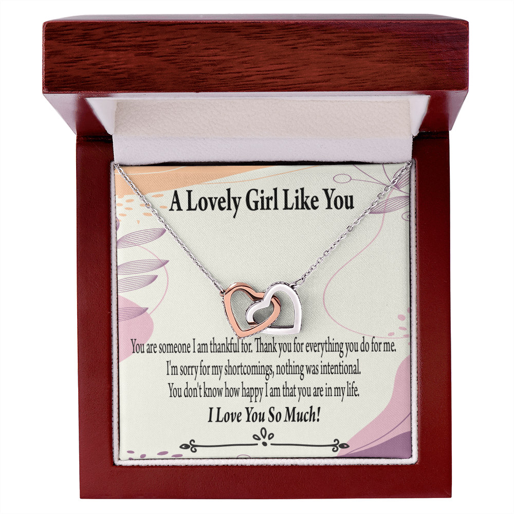To My Girlfriend So Happy Inseparable Necklace-Express Your Love Gifts