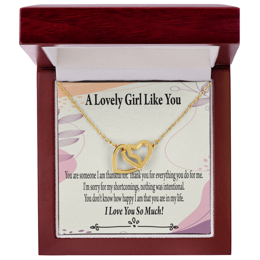 To My Girlfriend So Happy Inseparable Necklace-Express Your Love Gifts