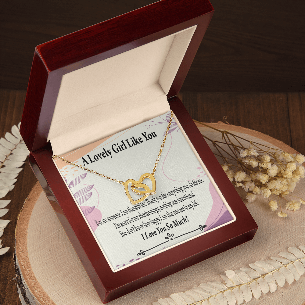 To My Girlfriend So Happy Inseparable Necklace-Express Your Love Gifts