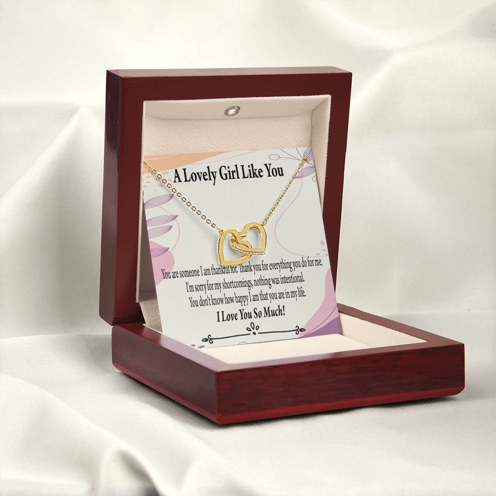 To My Girlfriend So Happy Inseparable Necklace-Express Your Love Gifts
