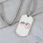 To My Girlfriend Softball Girlfriend Necklace Stainless Steel or 18k Gold Dog Tag 24" Chain-Express Your Love Gifts