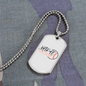 To My Girlfriend Softball Girlfriend Necklace Stainless Steel or 18k Gold Dog Tag 24" Chain-Express Your Love Gifts