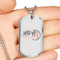To My Girlfriend Softball Girlfriend Necklace Stainless Steel or 18k Gold Dog Tag 24" Chain-Express Your Love Gifts