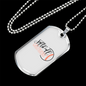 To My Girlfriend Softball Girlfriend Necklace Stainless Steel or 18k Gold Dog Tag 24" Chain-Express Your Love Gifts