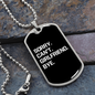 To My Girlfriend Sorry Can't Girlfriend Bye Necklace Stainless Steel or 18k Gold Dog Tag 24" Chain-Express Your Love Gifts