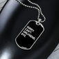 To My Girlfriend Sorry Can't Girlfriend Bye Necklace Stainless Steel or 18k Gold Dog Tag 24" Chain-Express Your Love Gifts