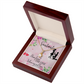 To My Girlfriend SoulMate Alluring Ribbon Necklace Message Card-Express Your Love Gifts