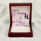 To My Girlfriend SoulMate Alluring Ribbon Necklace Message Card-Express Your Love Gifts