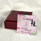 To My Girlfriend SoulMate Alluring Ribbon Necklace Message Card-Express Your Love Gifts