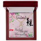 To My Girlfriend SoulMate Alluring Ribbon Necklace Message Card-Express Your Love Gifts
