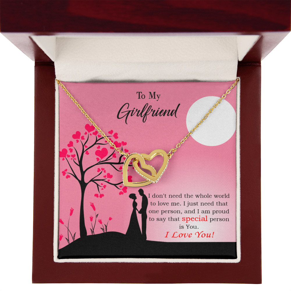 To My Girlfriend Special Person is You Inseparable Necklace-Express Your Love Gifts