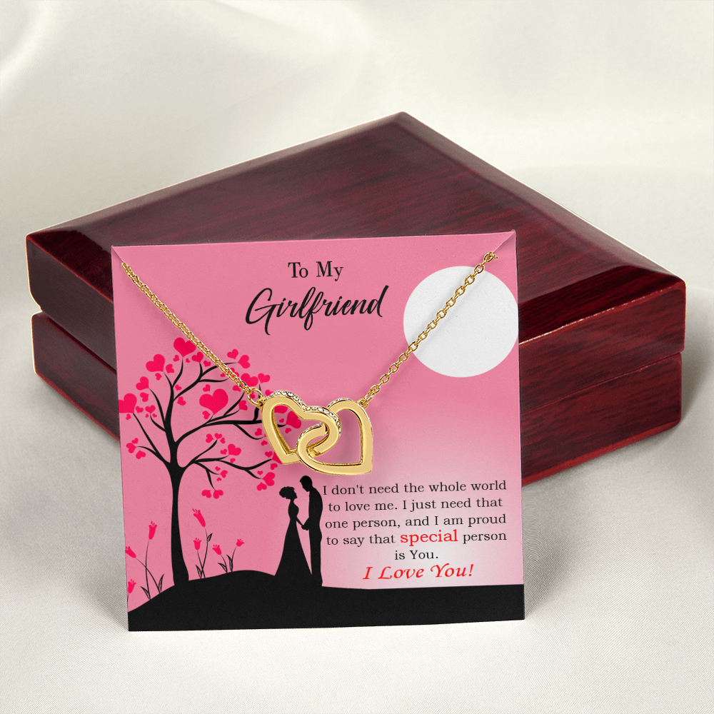 To My Girlfriend Special Person is You Inseparable Necklace-Express Your Love Gifts