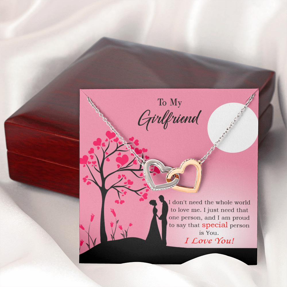 To My Girlfriend Special Person is You Inseparable Necklace-Express Your Love Gifts