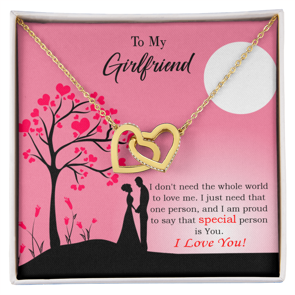 To My Girlfriend Special Person is You Inseparable Necklace-Express Your Love Gifts