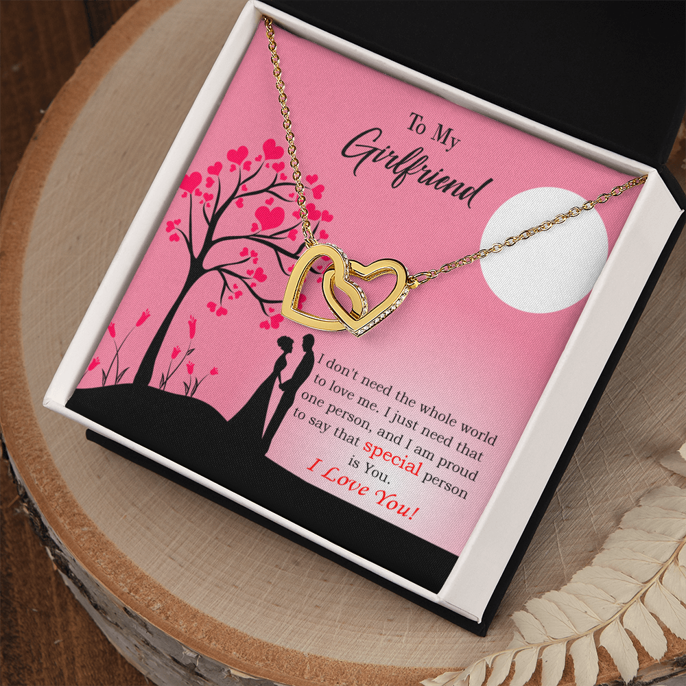 To My Girlfriend Special Person is You Inseparable Necklace-Express Your Love Gifts