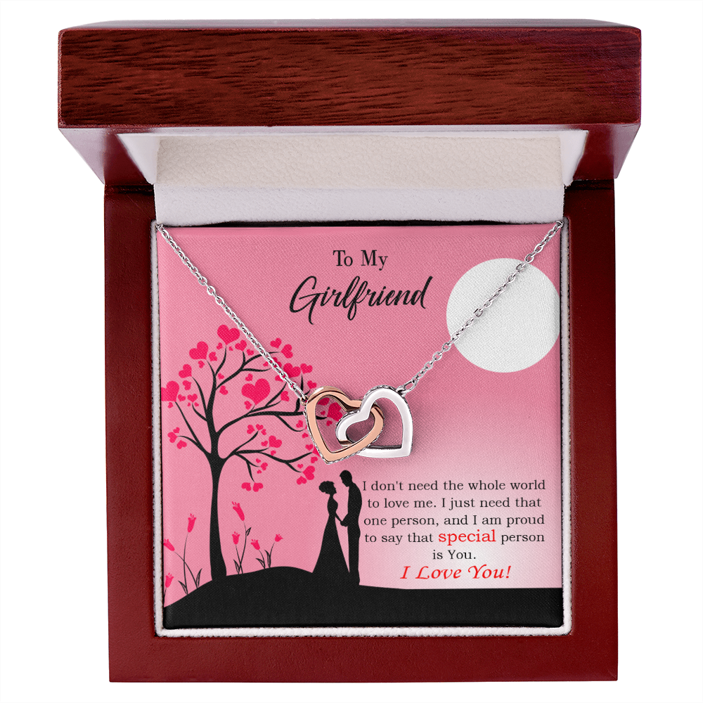 To My Girlfriend Special Person is You Inseparable Necklace-Express Your Love Gifts