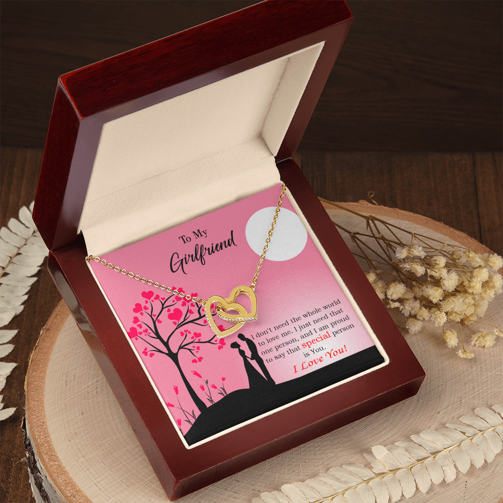 To My Girlfriend Special Person is You Inseparable Necklace-Express Your Love Gifts