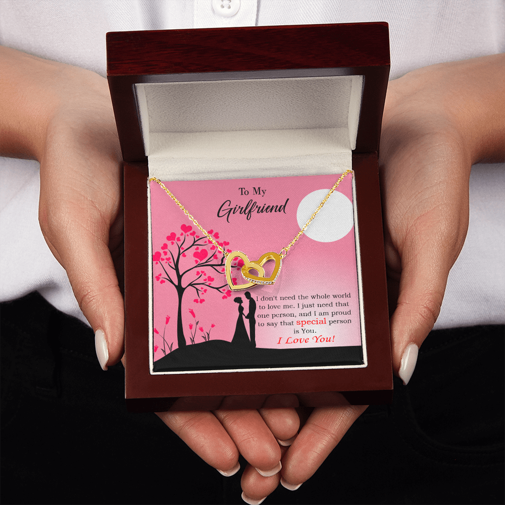 To My Girlfriend Special Person is You Inseparable Necklace-Express Your Love Gifts