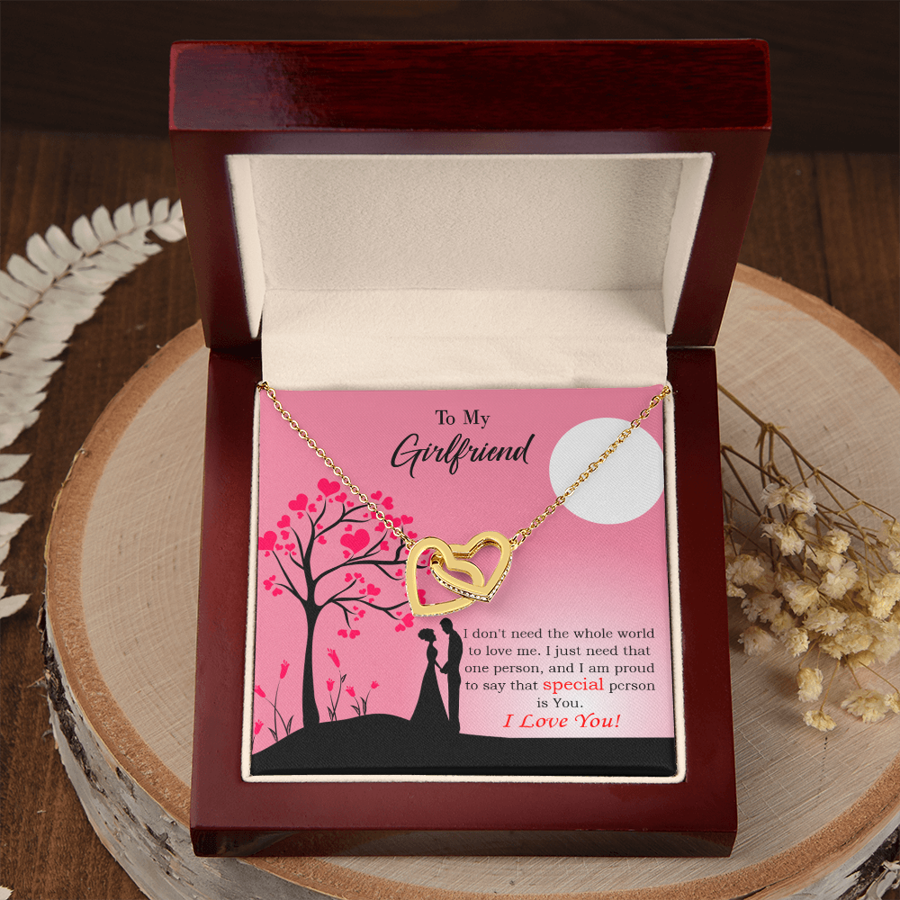 To My Girlfriend Special Person is You Inseparable Necklace-Express Your Love Gifts