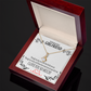 To My Girlfriend Special to Me Alluring Ribbon Necklace Message Card-Express Your Love Gifts